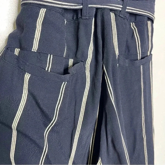Rails Navy Stripe Sleeveless Belted Jumpsuit Size XS Revolve  Hallie - Picture 3 of 7